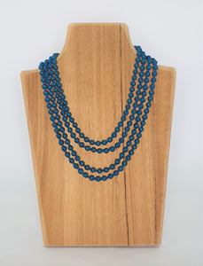 Long Single Strand Silk Necklace 2.4m Cambodian