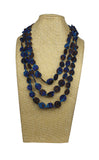 3 Strand Tri-Circle Cotton Necklace Cambodian