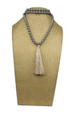 Long Silk Necklace with Tassel Cambodian