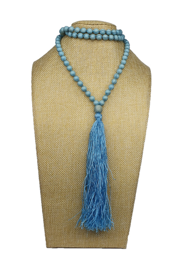 Long Silk Necklace with Tassel Cambodian